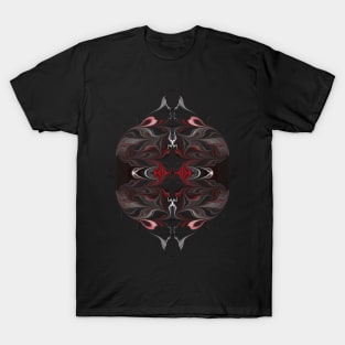 Carl Clarx Design - White Red in Dark - T-Shirt